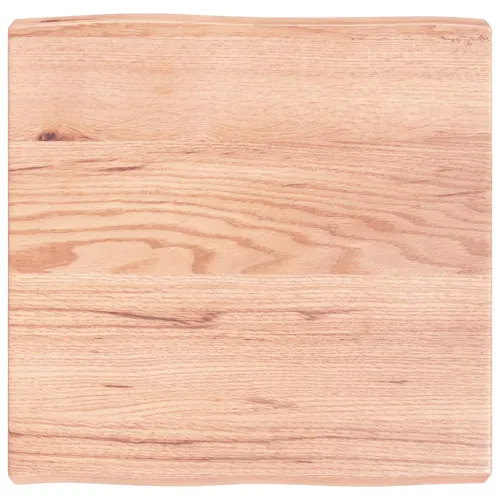 Stolna ploča svjetlosmeđa 60x60x(2-6) cm obrađena hrastovina - Svjetlosmeđa 60 x 60 x 6 cm Cijena