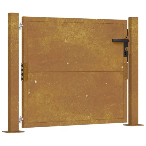 Dvorišna vrata - Vrtna vrata 100x100 cm Corten čelik - 100 x 100 cm Rđa Cijena