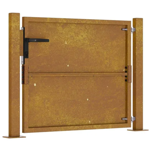 Dvorišna vrata - Vrtna vrata 100x100 cm Corten čelik - 100 x 100 cm Rđa Cijena