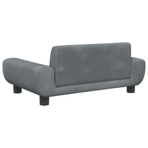 Krevet za pse tamnosivi 70 x 45 x 33 cm baršunasti - Tamno siva 70 x 45 x 33 cm Cijena