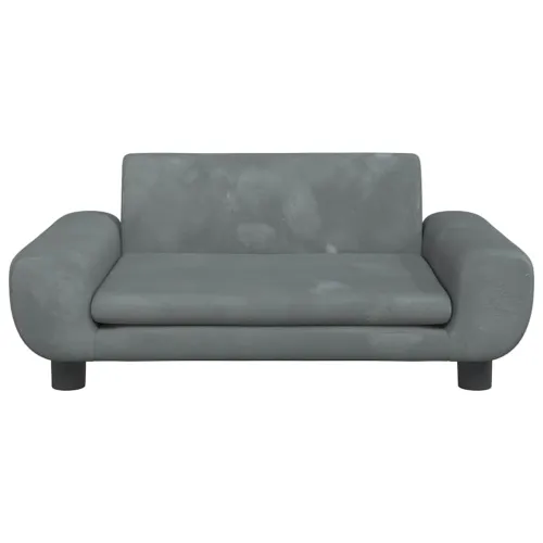 Krevet za pse tamnosivi 70 x 45 x 33 cm baršunasti - Tamno siva 70 x 45 x 33 cm Cijena
