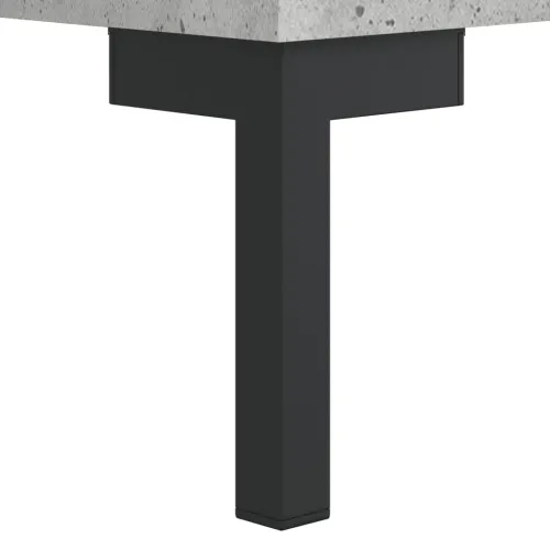 Visoka komoda siva betona 69,5x34x180 cm od konstruiranog drva - Beton siva 1 2 staklena vrata Cijena