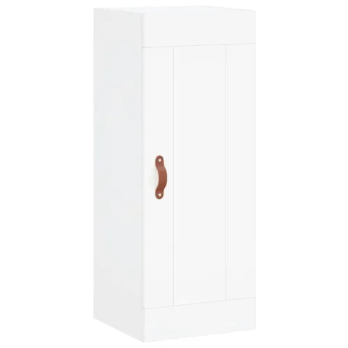 Visoka komoda bijeli 34,5x34x180 cm od konstruiranog drva - Bijela 1 2 ladice 2 police Cijena