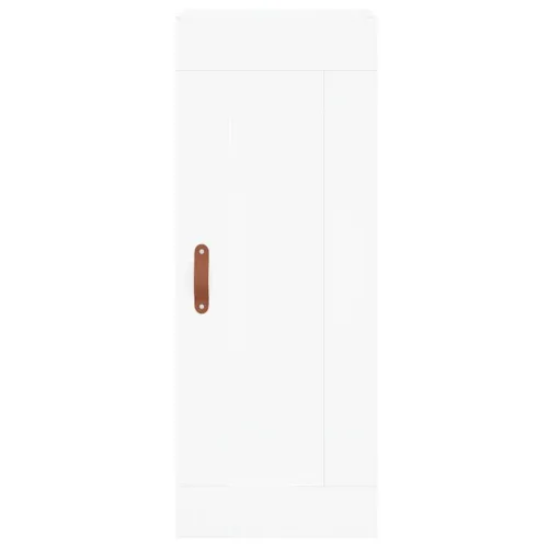 Visoka komoda bijeli 34,5x34x180 cm od konstruiranog drva - Bijela 1 2 ladice 2 police Cijena