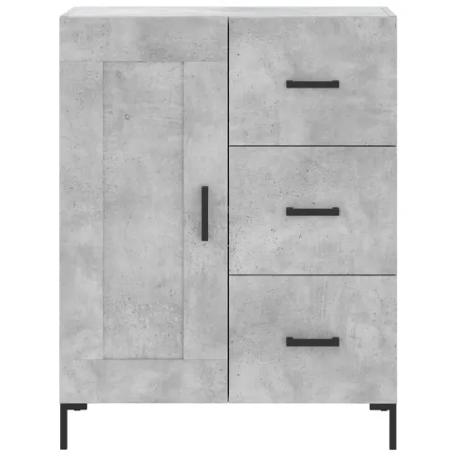 Komoda siva boja betona 69,5x34x90 cm od konstruiranog drva - Beton siva Cijena