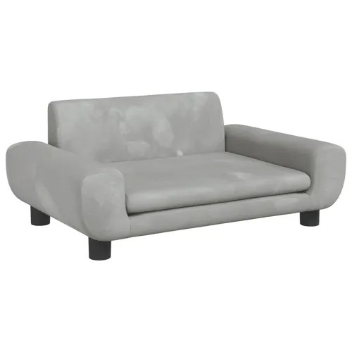 Krevet za pse svjetlosivi 70 x 45 x 33 cm baršunasti - Svjetlosiva 70 x 45 x 33 cm Cijena
