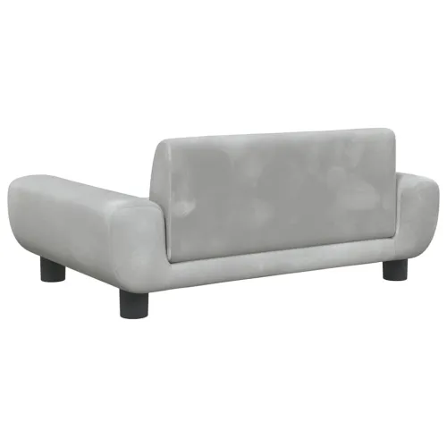 Krevet za pse svjetlosivi 70 x 45 x 33 cm baršunasti - Svjetlosiva 70 x 45 x 33 cm Cijena