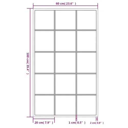 Zidna ogledala 4 kom crna 100x60 cm metalna Cijena