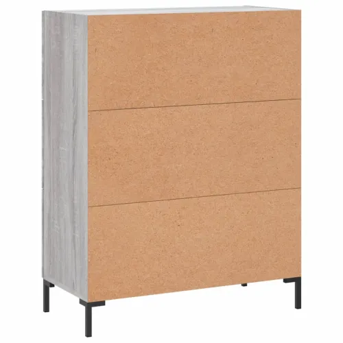 Komoda boja hrasta sonome 69,5 x 34 x 90 cm konstruirano drvo - Sivi hrast sonoma Cijena
