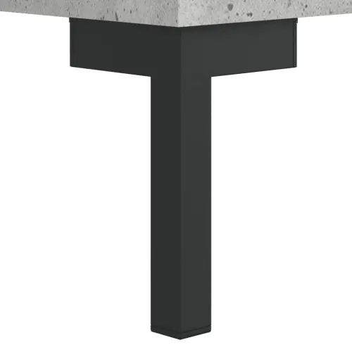 Visoka komoda siva betona 69,5x34x180 cm od konstruiranog drva - Beton siva 1 2 vrata 2 ladice Cijena