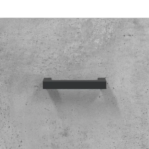 Visoka komoda siva betona 69,5x34x180 cm od konstruiranog drva - Beton siva 1 2 vrata 2 ladice Cijena