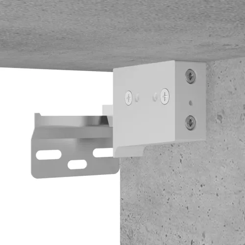 Visoka komoda siva betona 69,5x34x180 cm od konstruiranog drva - Beton siva 1 2 vrata 2 ladice Cijena