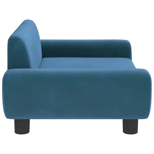Krevet za pse plavi 70 x 45 x 33 cm baršunasti - Plava 70 x 45 x 33 cm Cijena