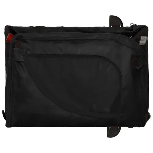 Prikolica za bicikl za ljubimce crna od tkanine i željeza - Crna 124 x 65 x 66 cm Cijena