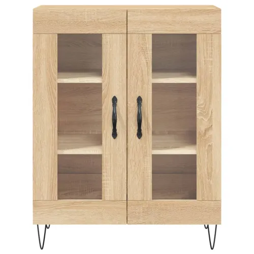 Visoka komoda hrasta sonome 69,5x34x180cm od konstruiranog drva - sonoma hrast 1 2 staklena vrata Sonoma hrast Cijena