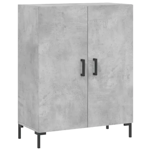 Visoka komoda siva betona 69,5x34x180 cm od konstruiranog drva - Beton siva 1 2 vrata Cijena