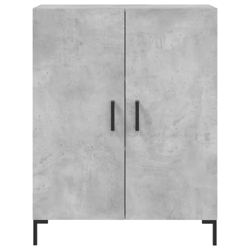 Visoka komoda siva betona 69,5x34x180 cm od konstruiranog drva - Beton siva 1 2 vrata Cijena