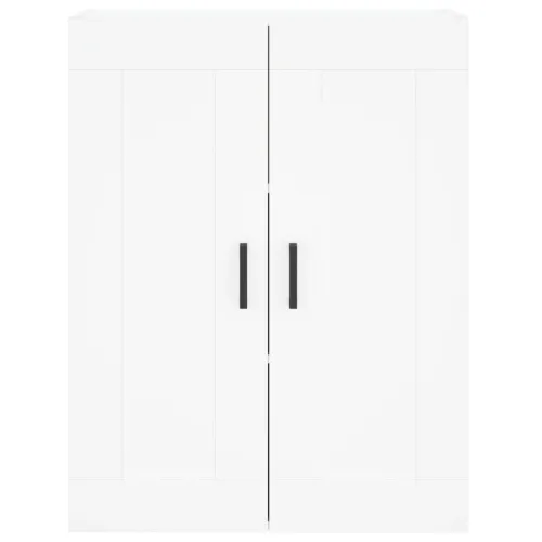 Visoka komoda bijela 69,5x34x180 cm konstruirano drvo - Bijela 1 2 vrata 2 ladice Cijena