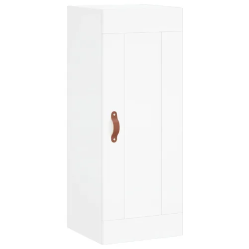 Visoka komoda bijeli 34,5x34x180 cm od konstruiranog drva - Bijela 1 3 police Cijena