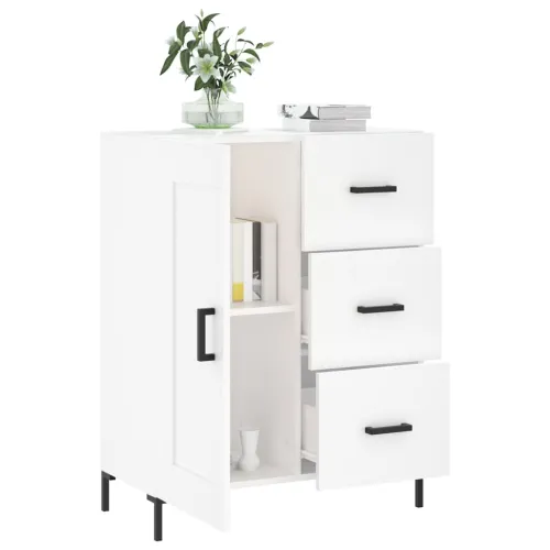 Komoda bijela 69,5x34x90 cm od konstruiranog drva - Bijela Cijena