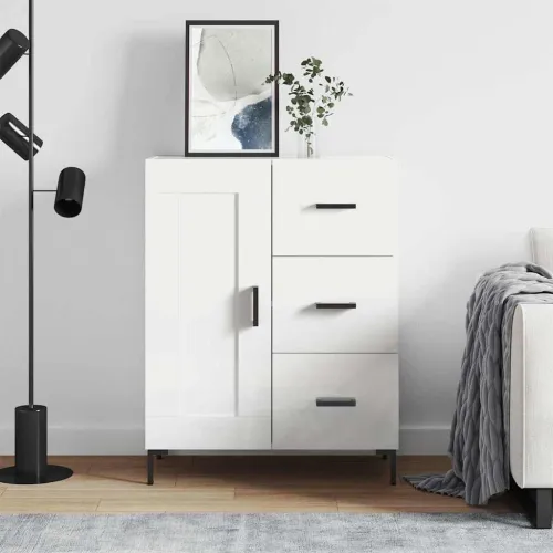 Komoda bijela 69,5x34x90 cm od konstruiranog drva - Bijela Cijena