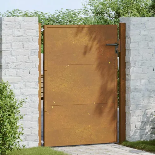 Dvorišna vrata - Vrtna vrata 100x125 cm Corten čelik - 100 x 125 cm 100 x 125 cm Rđa Cijena