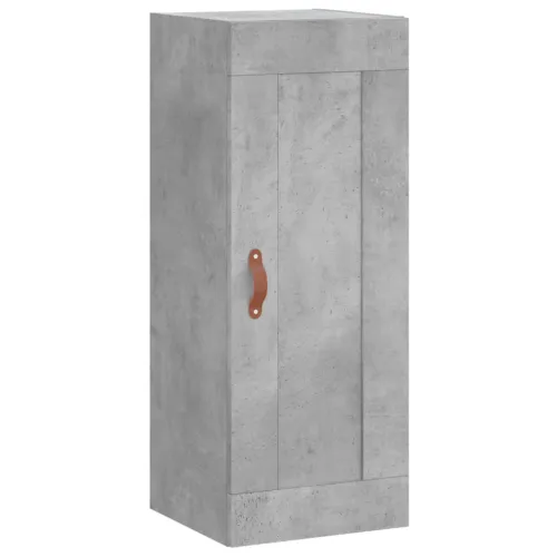 Visoka komoda siva betona 34,5x34x180 cm od konstruiranog drva - Beton siva 1 1 vrata Cijena