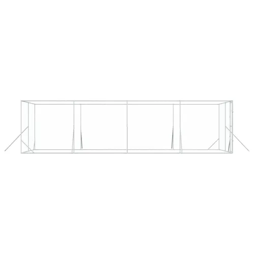 Vanjski kavez za pse srebrni 4 x 8 x 2 m od pocinčanog čelika - 4 x 8 x 2 m Cijena