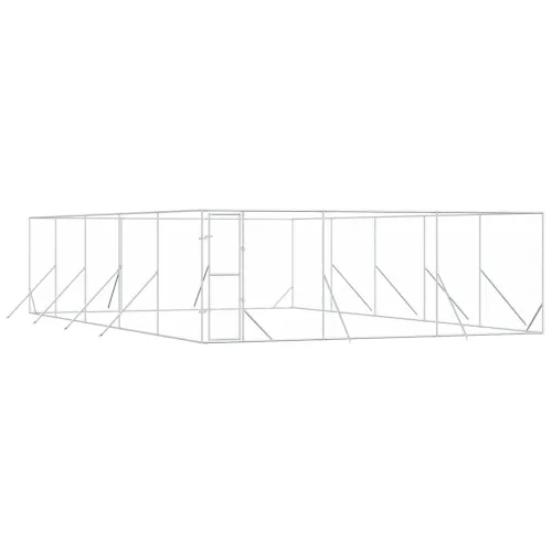 Vanjski kavez za pse srebrni 6 x 10 x 2 m od pocinčanog čelika - 6 x 10 x 2 m Cijena