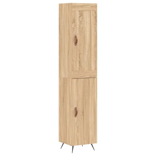 Visoka komoda hrasta sonome 34,5x34x180cm od konstruiranog drva - sonoma hrast 1 1 vrata Cijena