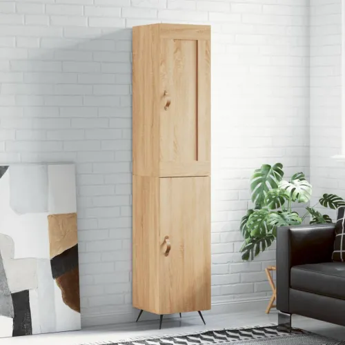 Visoka komoda hrasta sonome 34,5x34x180cm od konstruiranog drva - sonoma hrast 1 1 vrata Cijena
