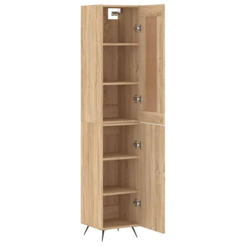 Visoka komoda hrasta sonome 34,5x34x180cm od konstruiranog drva - sonoma hrast 1 1 vrata Cijena