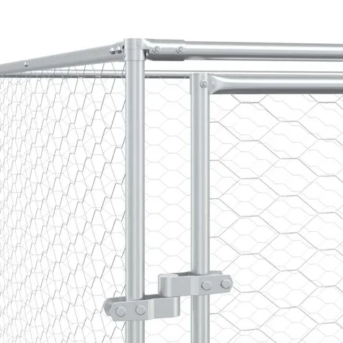 Vanjski kavez za pse srebrni 4 x 12 x 2 m od pocinčanog čelika - 4 x 12 x 2 m Cijena