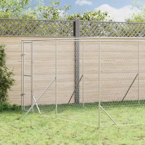Vanjski kavez za pse srebrni 4 x 12 x 2 m od pocinčanog čelika - 4 x 12 x 2 m Cijena