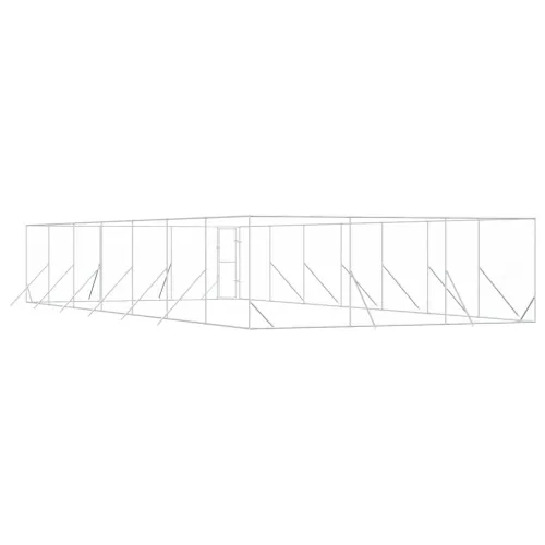 Vanjski kavez za pse srebrni 6 x 14 x 2 m od pocinčanog čelika - 6 x 14 x 2 m Cijena