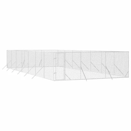 Vanjski kavez za pse srebrni 6 x 14 x 2 m od pocinčanog čelika - 6 x 14 x 2 m Cijena