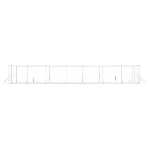 Vanjski kavez za pse srebrni 6 x 14 x 2 m od pocinčanog čelika - 6 x 14 x 2 m Cijena