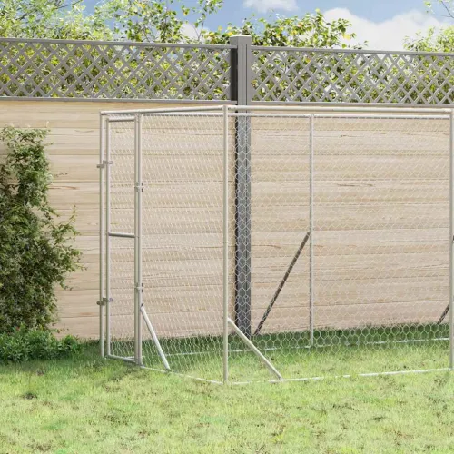 Vanjski kavez za pse srebrni 2 x 10 x 2 m od pocinčanog čelika - 2 x 10 x 2 m Cijena