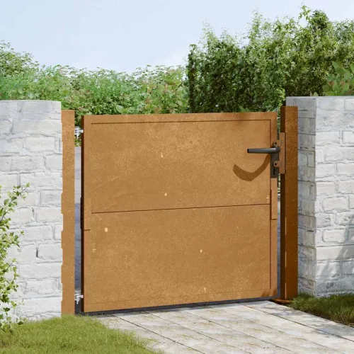 Dvorišna vrata - Vrtna vrata 100x75 cm Corten čelik - 100 x 75 cm 100 x 75 cm Rđa Cijena
