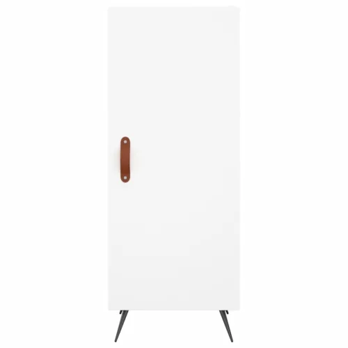 Visoka komoda bijeli 34,5x34x180 cm od konstruiranog drva - Bijela 1 1 vrata Cijena