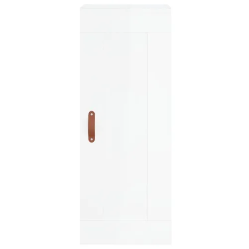 Visoka komoda sjajna bijela 34,5x34x180 cm konstruirano drvo - Visoko sjajno bijela 1 1 vrata Cijena