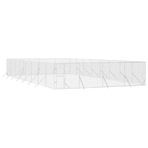 Vanjski kavez za pse srebrni 8 x 16 x 2 m od pocinčanog čelika - 8 x 16 x 2 m Cijena