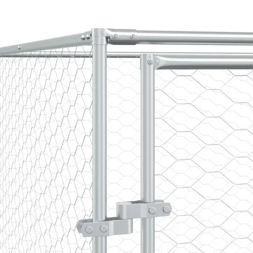 Vanjski kavez za pse srebrni 8 x 16 x 2 m od pocinčanog čelika - 8 x 16 x 2 m Cijena