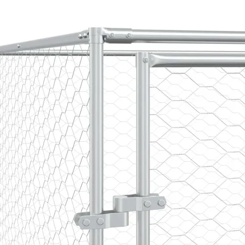 Vanjski kavez za pse srebrni 2 x 6 x 2 m od pocinčanog čelika - 2 x 6 x 2 m Cijena