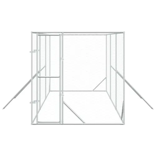 Vanjski kavez za pse srebrni 2 x 6 x 2 m od pocinčanog čelika - 2 x 6 x 2 m Cijena
