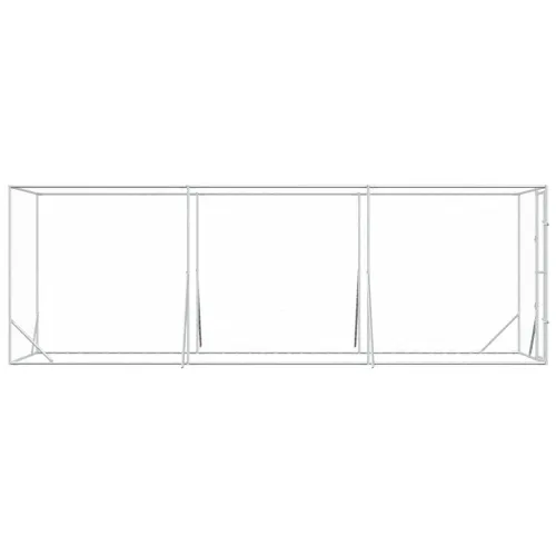 Vanjski kavez za pse srebrni 2 x 6 x 2 m od pocinčanog čelika - 2 x 6 x 2 m Cijena