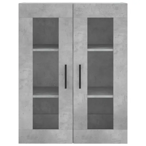 Visoka komoda siva betona 69,5x34x180 cm od konstruiranog drva - Beton siva 1 2 vrata Cijena