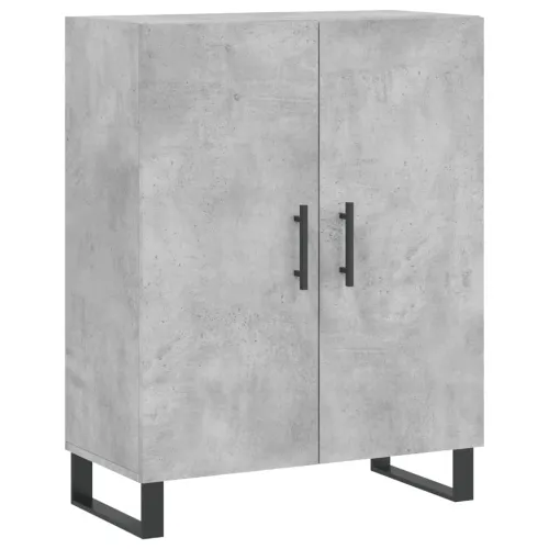 Visoka komoda siva betona 69,5x34x180 cm od konstruiranog drva - Beton siva 1 2 vrata Cijena