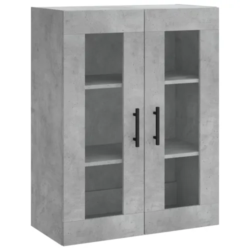 Visoka komoda siva betona 69,5x34x180 cm od konstruiranog drva - Beton siva 1 2 vrata Cijena