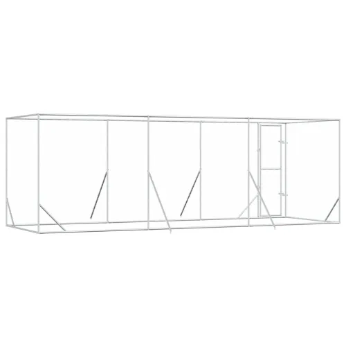 Vanjski kavez za pse srebrni 6 x 2 x 2 m od pocinčanog čelika - 6 x 2 x 2 m Cijena